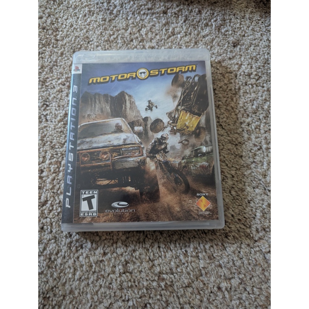 MotorStorm Sony‎ PlayStation 3 PS3 Game Disc Manual Evolution Studios Racing